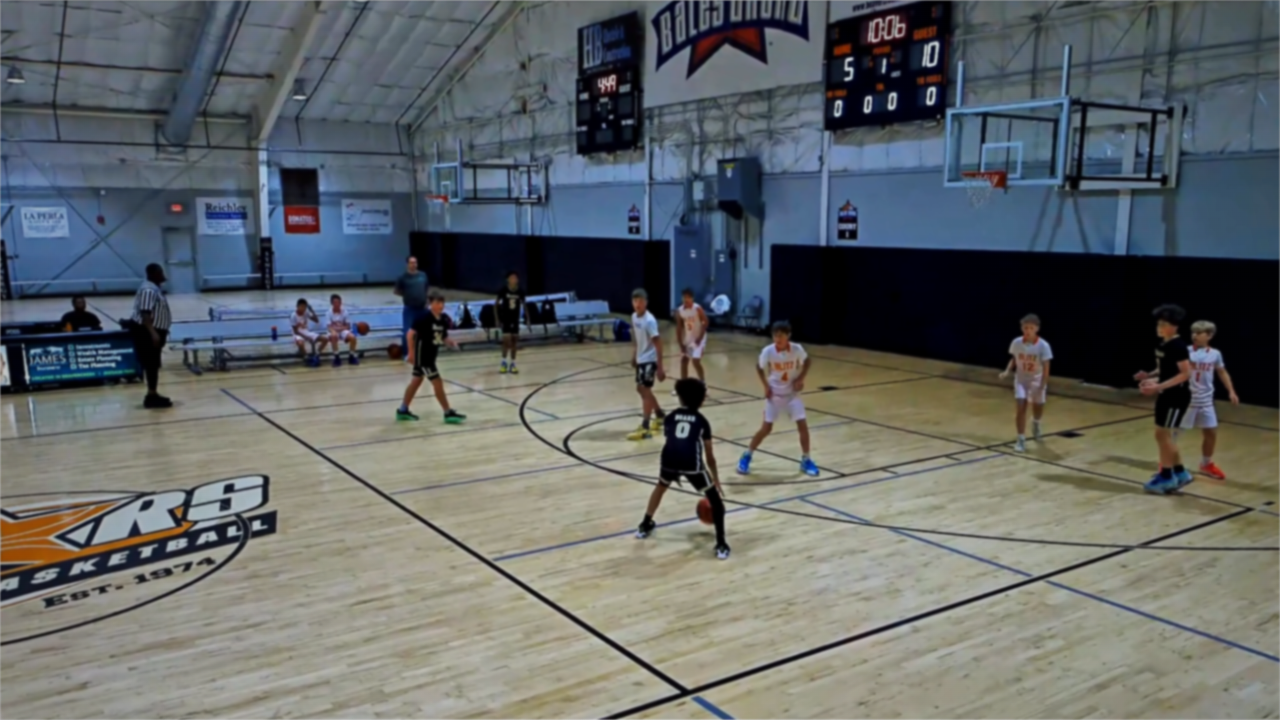 Basketball game film still